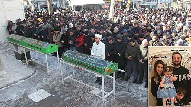 Enkaz altından birbirine sarılı olarak çıkarılan baba ve kızına Konya'da acı veda
