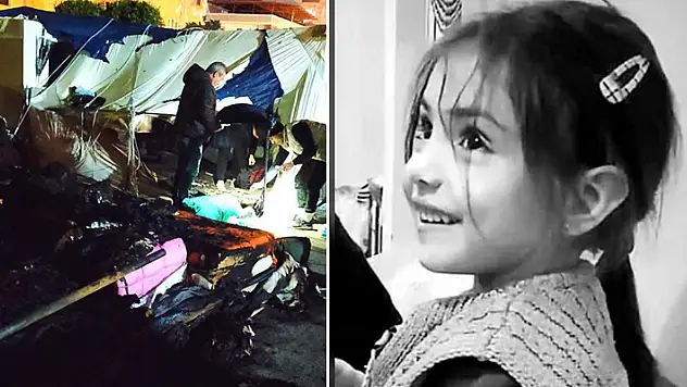 Enkazdan kurtarılan Elif, çadırdaki yangında hayatını kaybetti!
