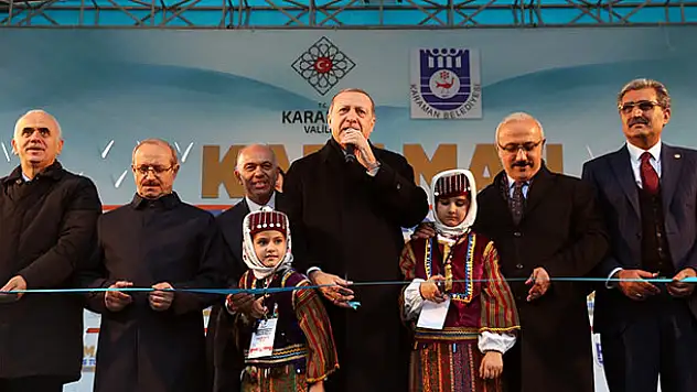 Erdoğan, Konya-Karaman bölünmüş yolu açtı