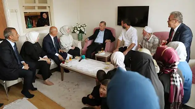 Erdoğan, Ordulu vatandaşın evine konuk oldu