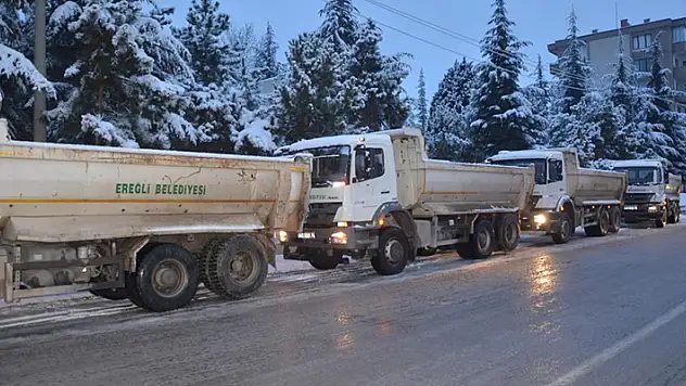 Ereğli Belediyesinden deprem bölgesine yardım
