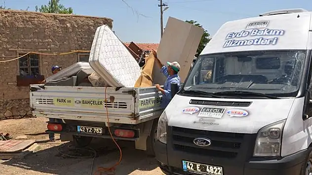 Ereğli Belediyesinden selden zarar vatandaşa yardım eli