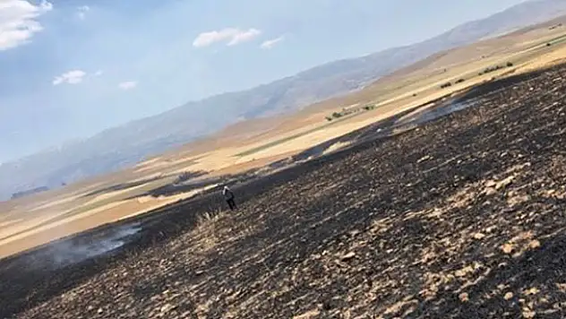 Ereğli'de buğday tarlası yandı!