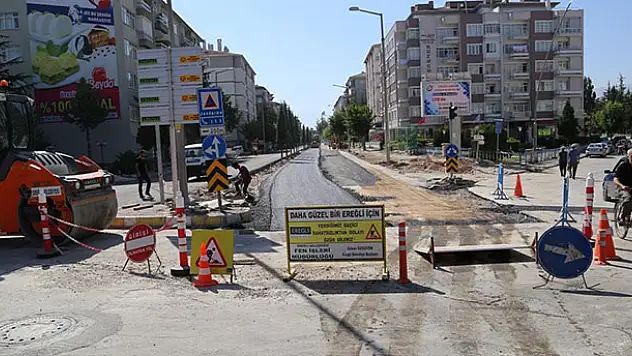 Ereğli'de İstasyon Caddesi yenileniyor