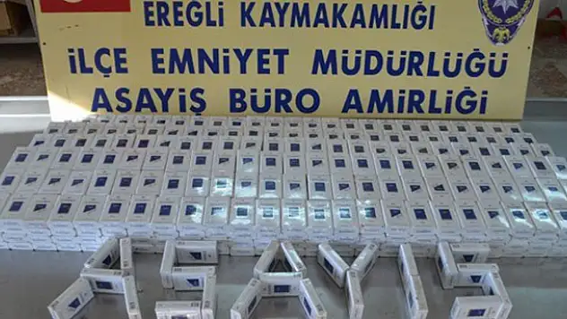 Ereğli'de kaçak sigara operasyonu