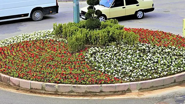 Ereğli'de kavşak ve refüjler çiçeklerle donatılıyor