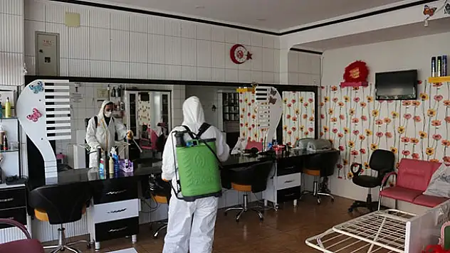 Ereğli'de kuaförlere ücretsiz dezenfekte