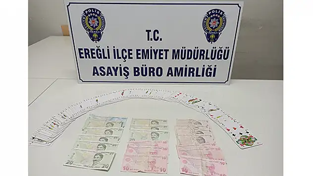 Ereğli'de kumar operasyonu