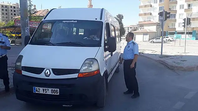 Ereğli'de okul servis araçları denetlendi