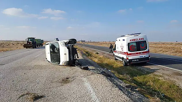 Ereğli'de otomobil takla attı : 1 yaralı