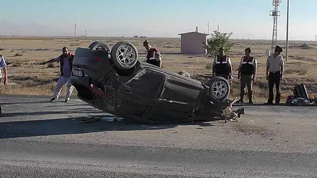 Ereğli'de otomobil takla attı: 5 yaralı