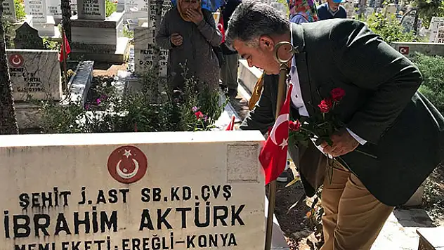 Ereğli'de şehitler mezarları başında anıldı 