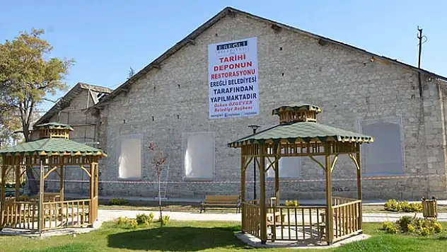 Ereğli'de tarihi depo günyüzüne çıkıyor