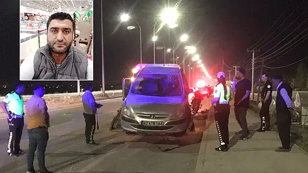 Ereğli'de refüjdeki aydınlatma direğine çarpan otomobilden fırlayan yolcu öldü