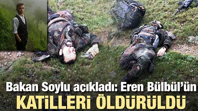 Eren Bülbül'ü şehit eden teröristler öldürüldü
