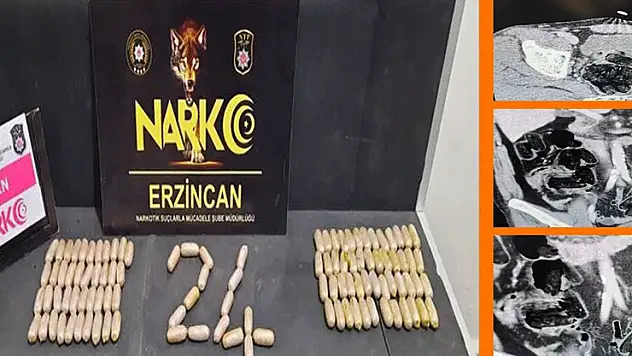 Erzincan polisinden çarpıcı operasyon: Midelerinde 109 ölüm kapsülü