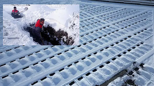 Erzurum'da kış mezarları hazır
