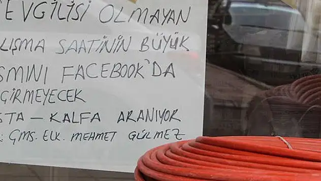 Erzurumlu esnaftan ilginç kalfa ilanı