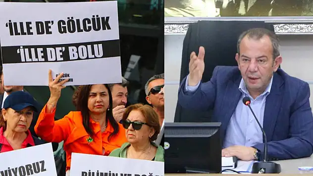 Eşi belediyeye karşı protesto eylemine katıldı Tanju Özcan 'Ben de seni protesto ediyorum' dedi
