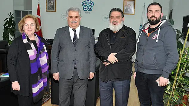 Esin Çelebi Bayru'dan Rektör Şeker'e ziyaret