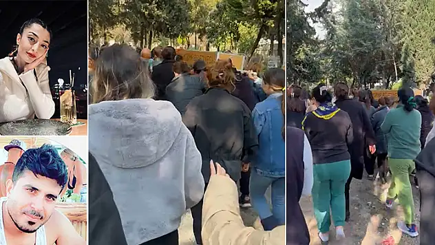 Eski eşinin öldürdüğü Mervegül'ün tabutunu kadınlar taşıdı
