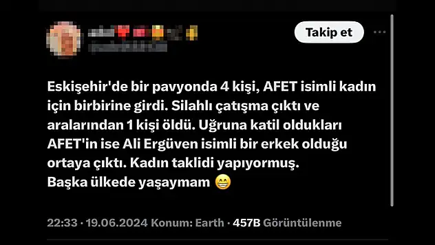 Eskişehir Emniyet Müdürlüğü, 'eğlence mekanında cinayet' iddiasını yalanladı
