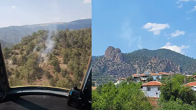Eskişehir'de yıldırım düşmesi sonucu çıkan orman yangını kontrol altına alındı
