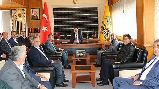 Esnaf odalarından Başkan Altay'a ziyaret