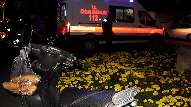 Evine ekmek götürürken otomobilin çarptığı motosiklet sürücüsü yaralandı
