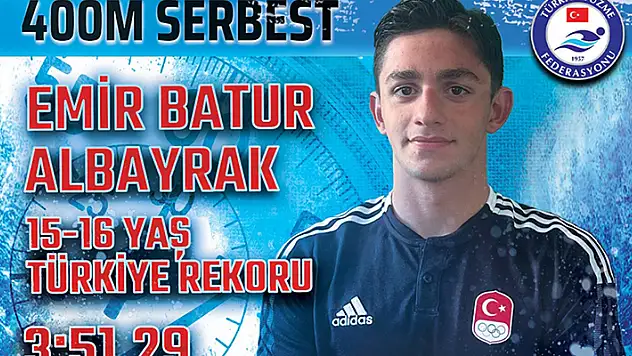EYOF'ta milli sporculardan ilk altın madalya rekorla geldi
