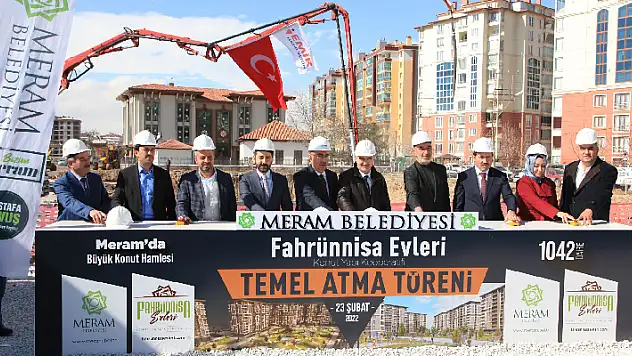 Fahrünnisa Evleri'nin temeli atıldı