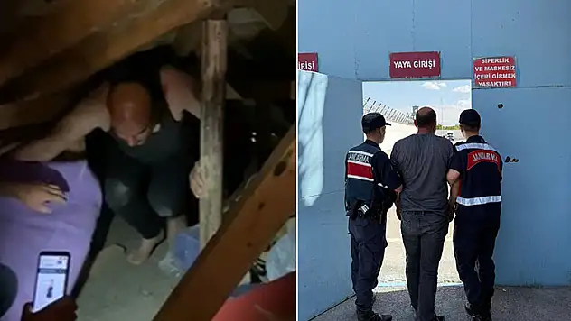 Farklı suçlardan aranan şahıs çatı katında yakalandı