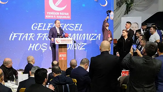 Fatih Erbakan, Konya'da iftar programında başsağlığı diledi