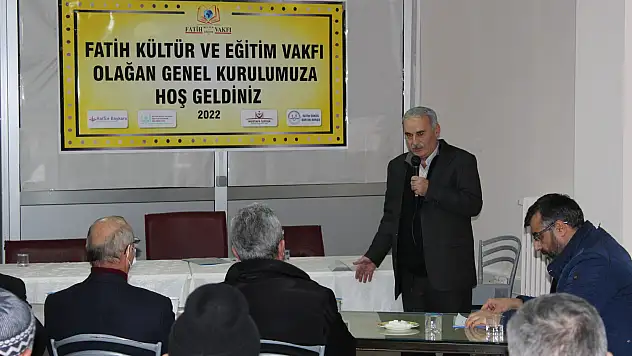 Fatih Kültür ve Eğitim Vakfı'nda Genel Kurul toplantısı gerçekleştirildi