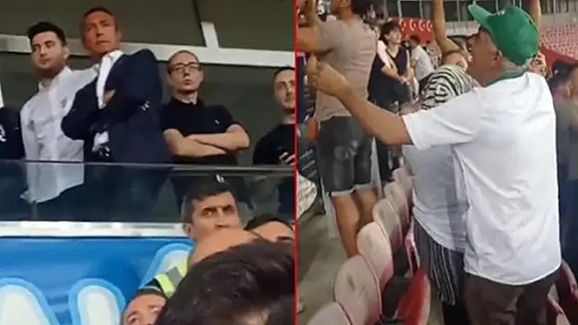 Fenerbahçe galibiyeti sonrası Konyaspor taraftarından Ali Koç'un önünde olay sevinç
