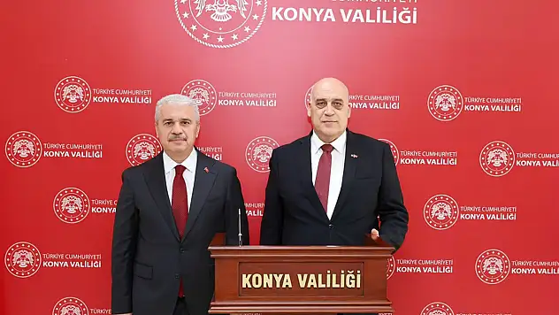 Filistin Büyükelçisi Ceyş'ten Vali Akın'a ziyaret