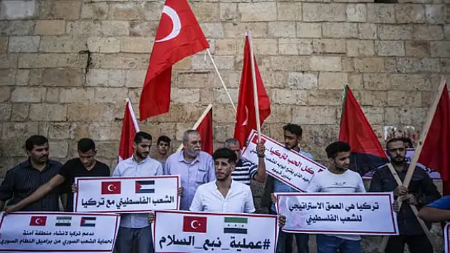 Filistin'de Mehmetçik'e destek eylemi