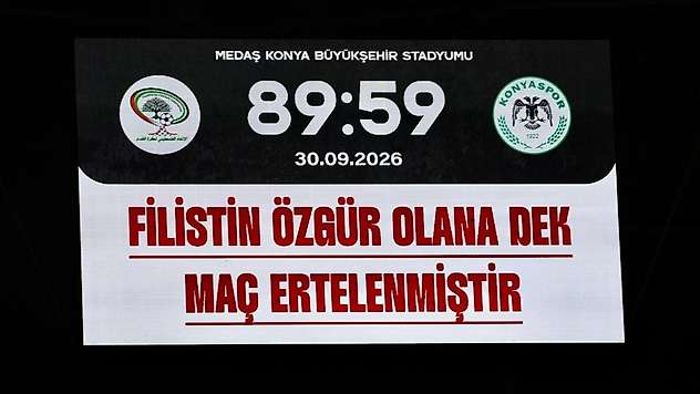 Filistin özgür olana dek maç ertelenmiştir