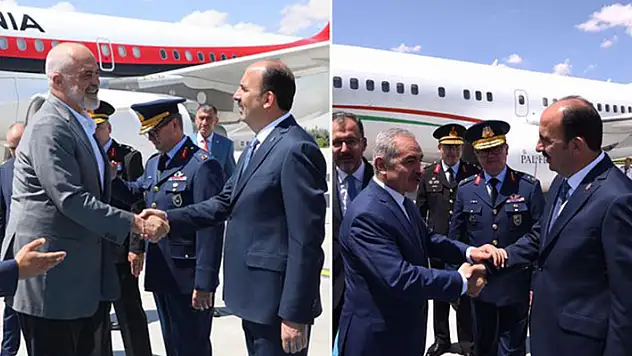 Filistin ve Arnavutluk başbakanları Konya'da

