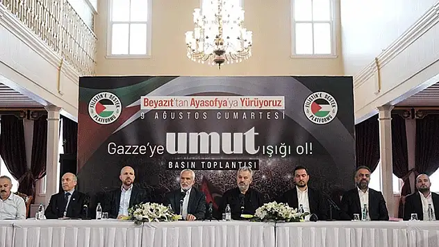 Filistin'e Destek Platformu 9 Ağustos'ta Gazze için yürüyecek