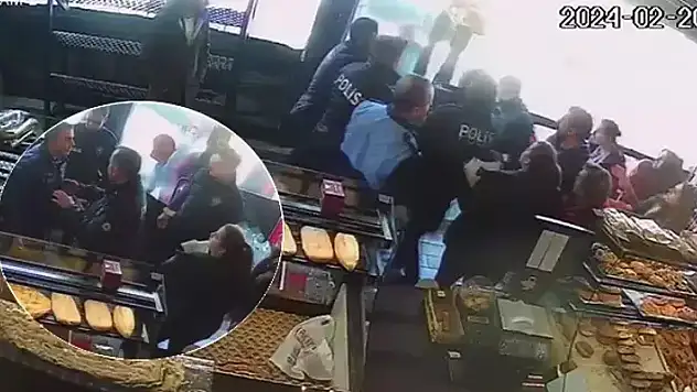 Fırın denetiminde gıda kontrol görevlilerine saldırı kamerada
