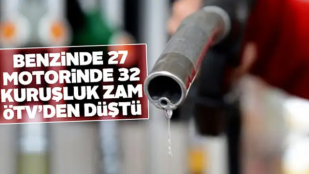 Fiyat sabit kaldı - Akaryakıta gelen zam ÖTV'den düştü!