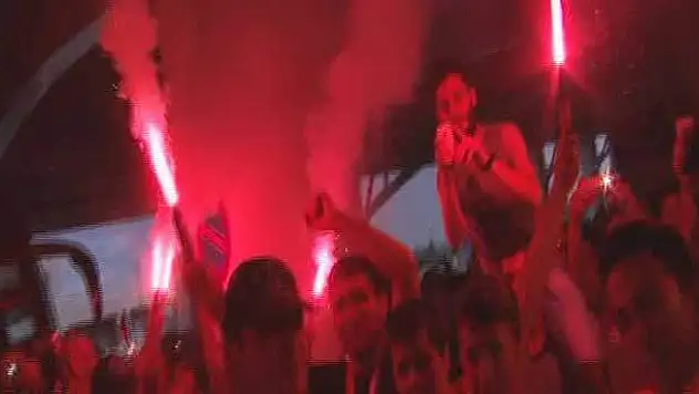 Galatasaray'a Başkent'te coşkulu karşılama