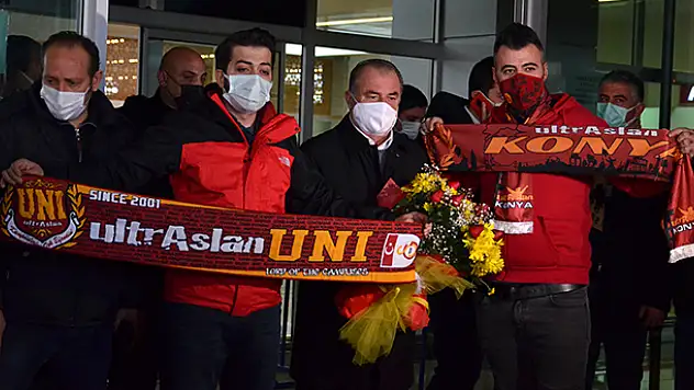 Galatasaray kafilesi Konya'ya geldi