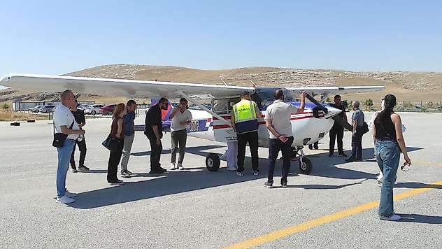 Gazeteciler Konya'da drone pilotluğu için sahaya indi