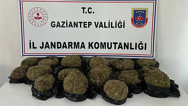 Gaziantep'te, 18,5 kilo skunk ile yakalanan 2 şüpheli tutuklandı

