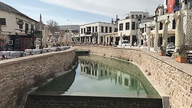 Geçen yıl kar altındaki tarihi Sille bu yıl kara hasret