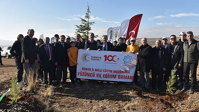 Geleceğin mimarları öğretmenler adına fidan dikildi