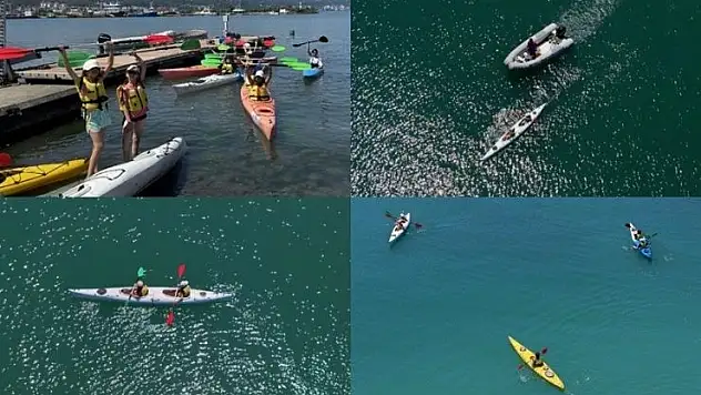 Geleceğin su sporcuları Karadeniz'de yetişiyor