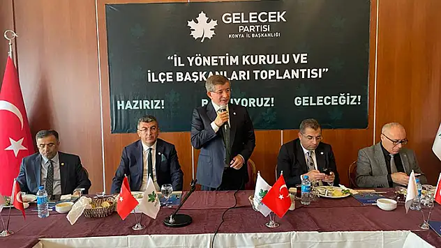 Gelecek Partisi Genel Başkanı Davutoğlu, Konya'da seçim çalışmalarını başlattı
